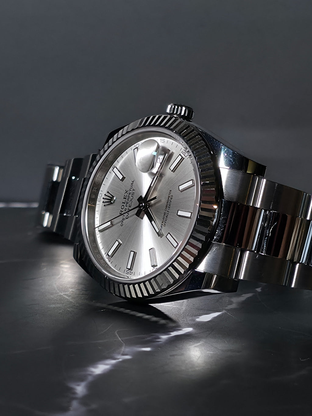 2026 Rolex Datejust 41 — Ref. 126334 | Silver Dial | 18k White Gold Fluted Bezel