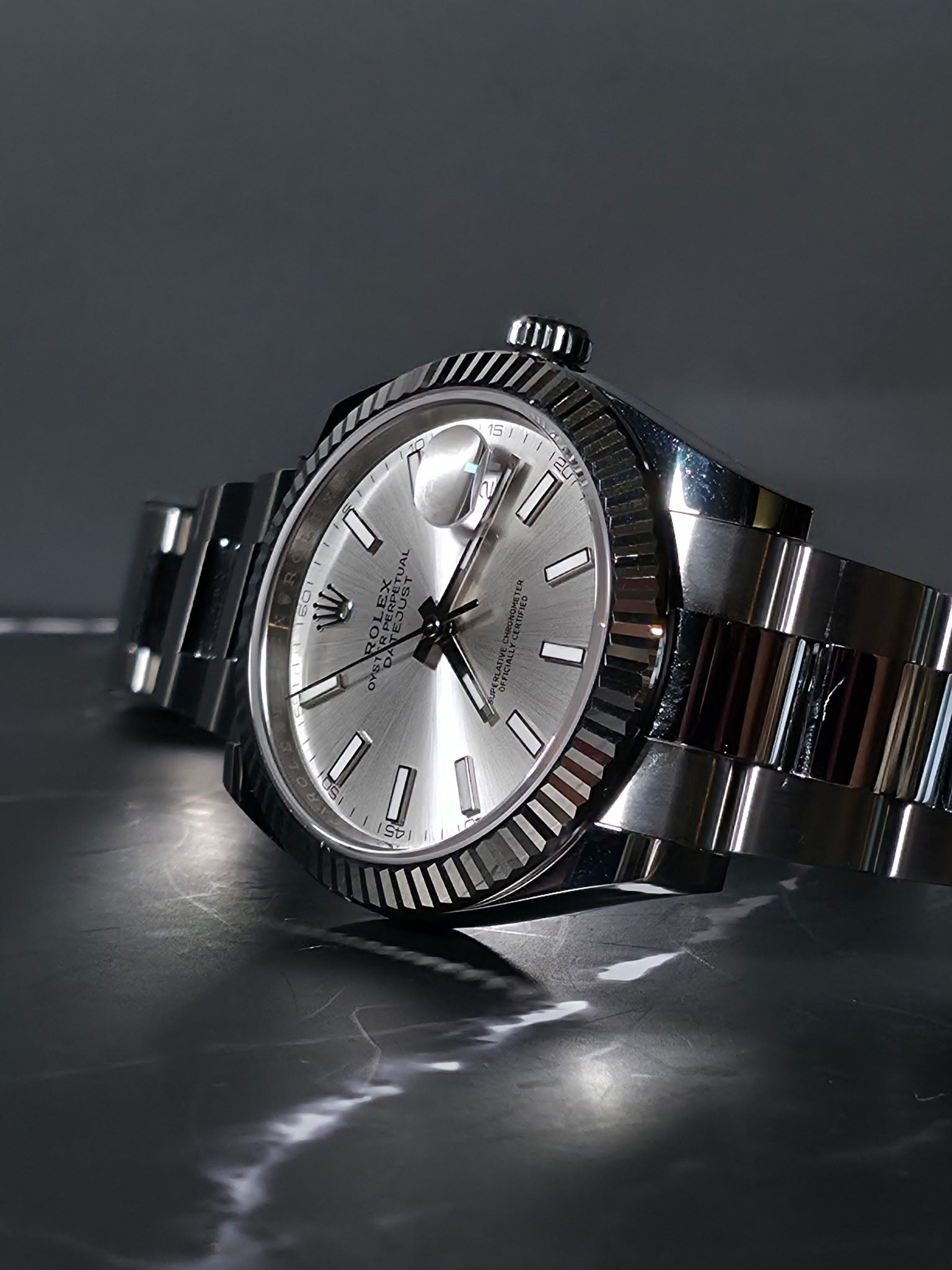 2026 Rolex Datejust 41 — Ref. 126334 | Silver Dial | 18k White Gold Fluted Bezel
