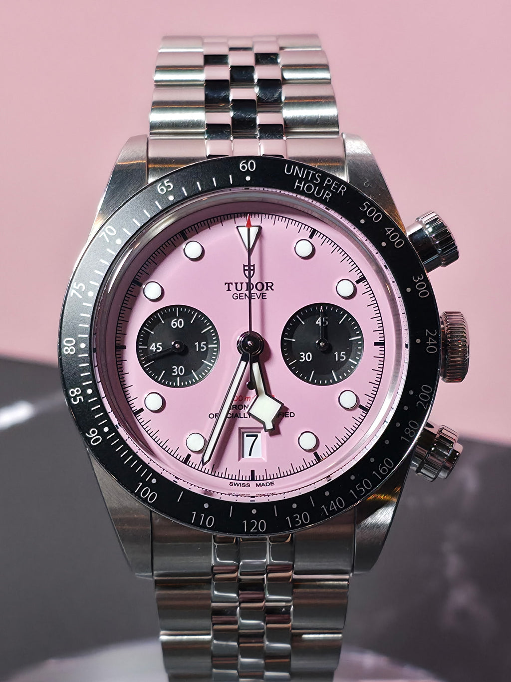 2025 Tudor Black Bay Chrono 79360N Flamingo Pink Dial Steel with Box and Papers