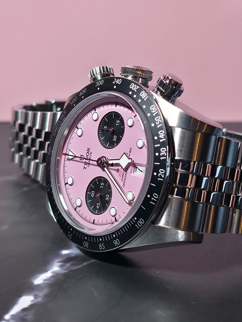 2025 Tudor Black Bay Chrono 79360N Flamingo Pink Dial Steel with Box and Papers