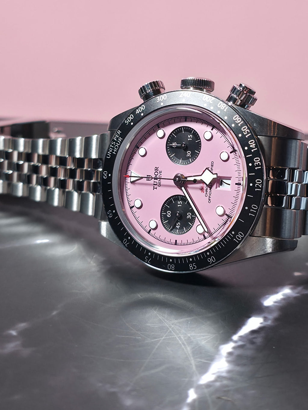 2025 Tudor Black Bay Chrono 79360N Flamingo Pink Dial Steel with Box and Papers