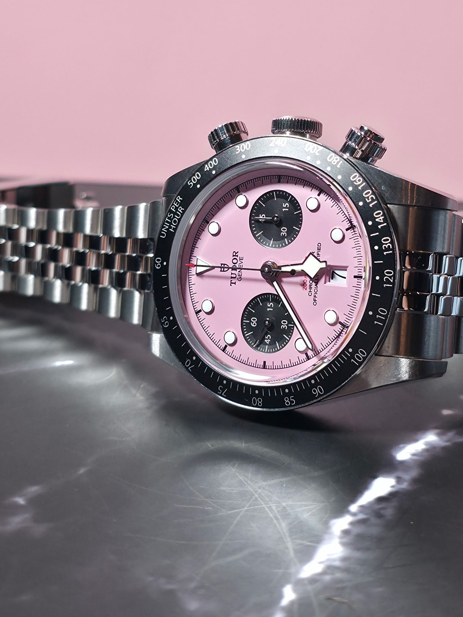 2025 Tudor Black Bay Chrono 79360N Flamingo Pink Dial Steel with Box and Papers