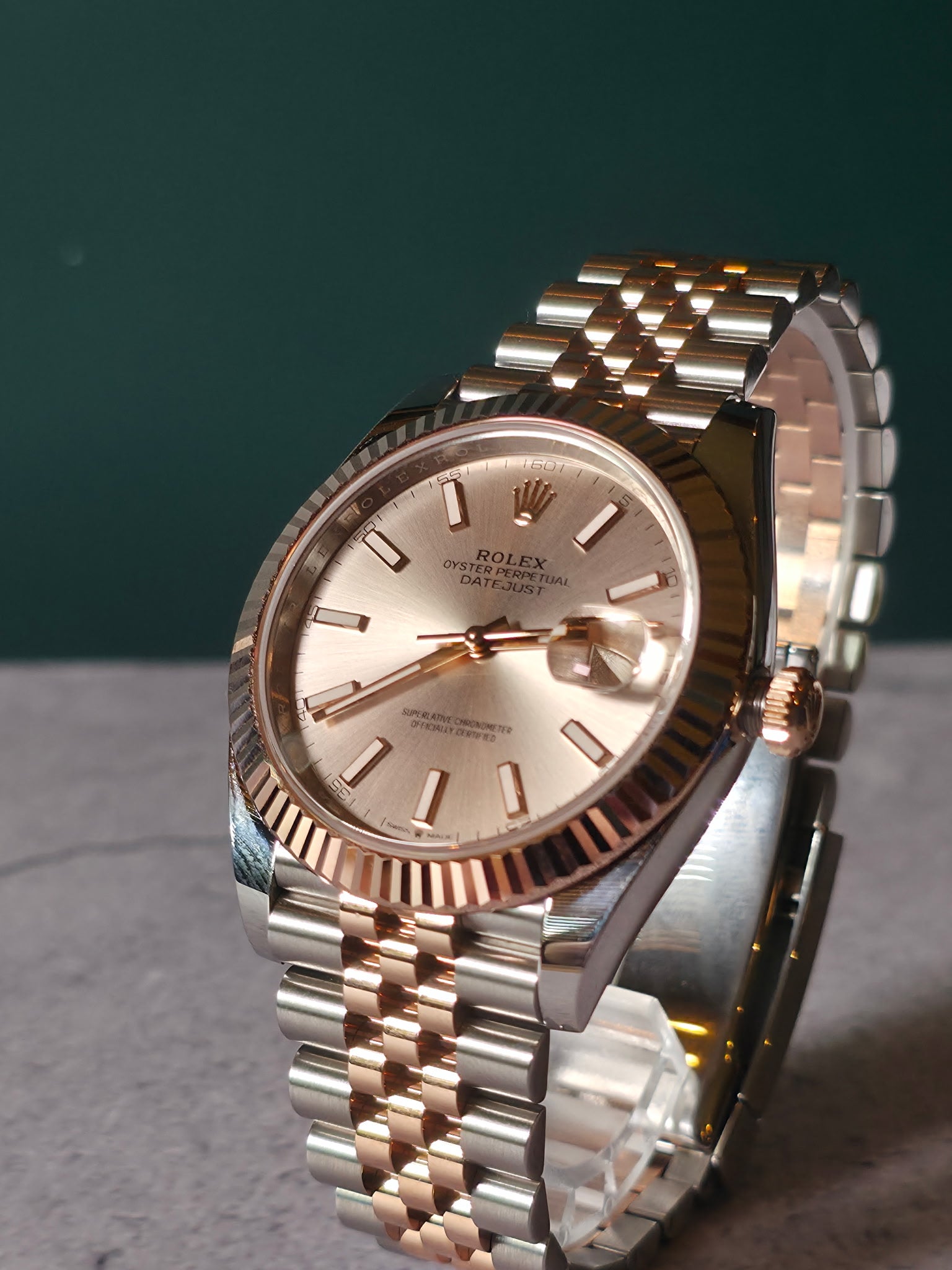 2026 UNWORN Rolex Datejust 126331 Rose and Silver Jubilee w/ Rose Gold Bezel