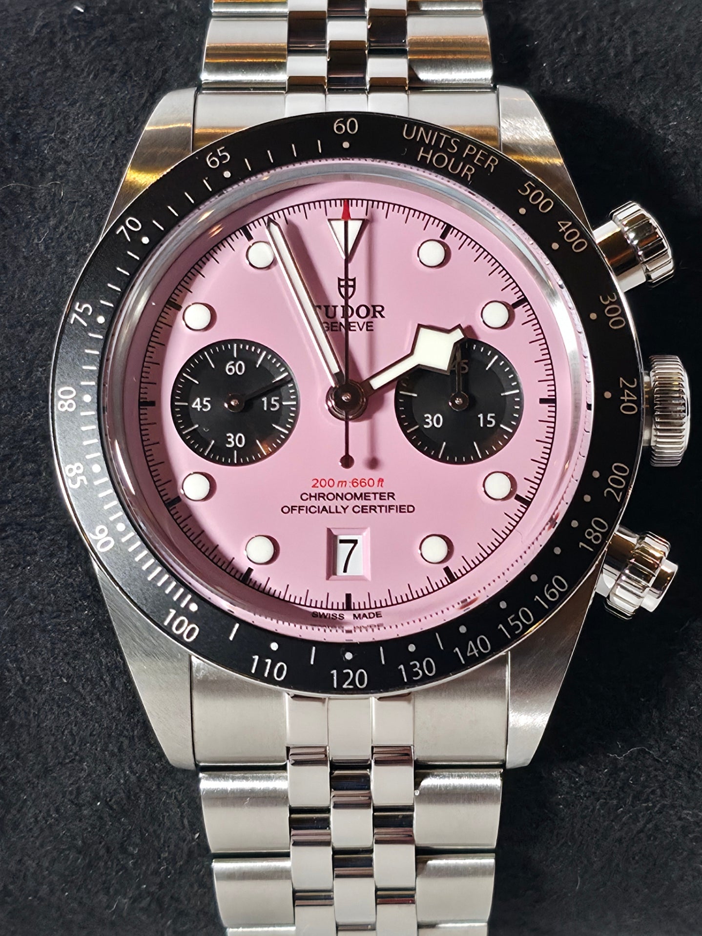 2025 Tudor Black Bay Chrono 79360N Flamingo Pink Dial Steel with Box and Papers