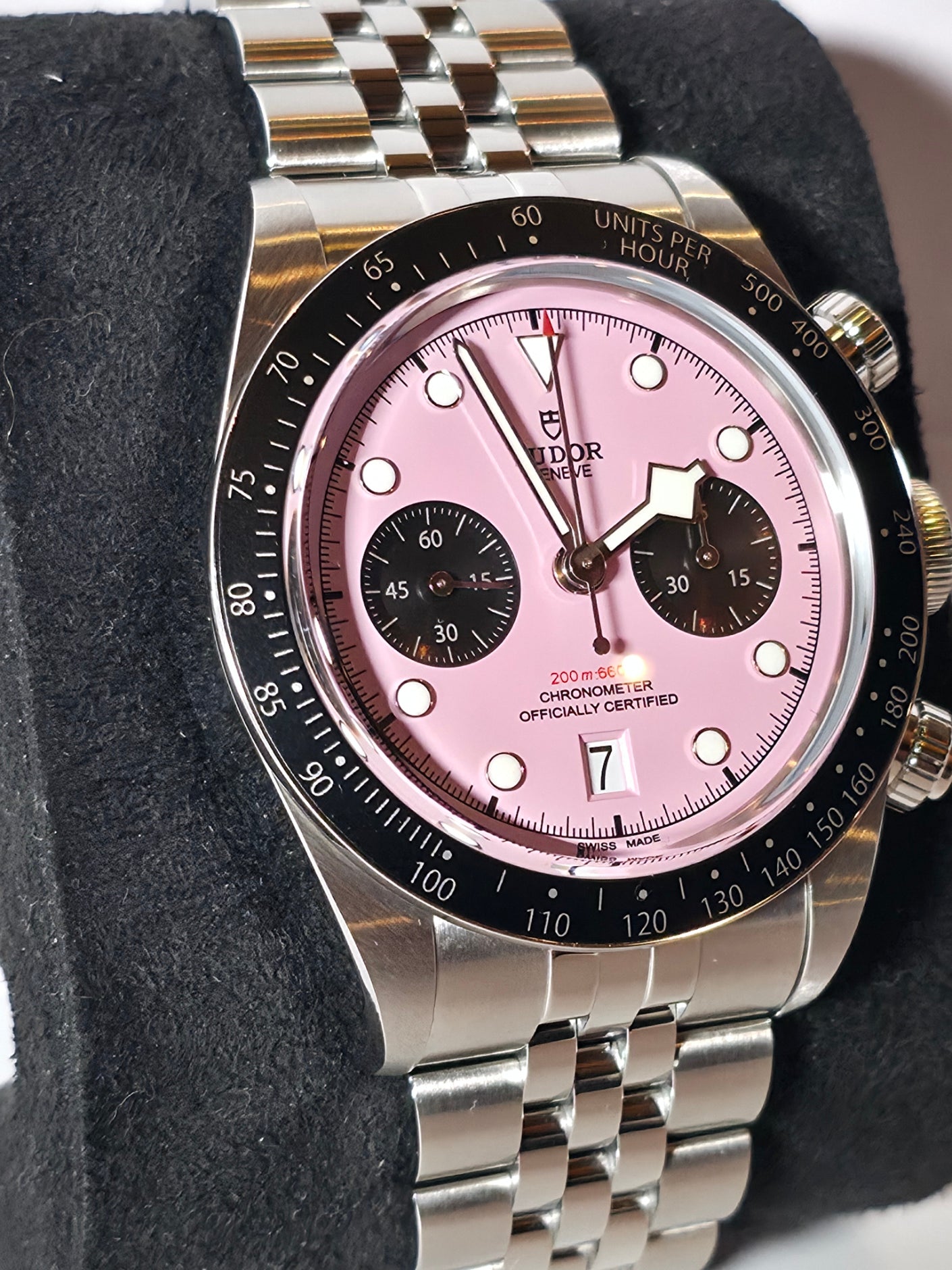 2025 Tudor Black Bay Chrono 79360N Flamingo Pink Dial Steel with Box and Papers