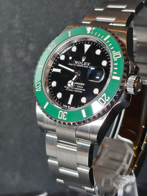 2022 "Starbucks" Rolex Submariner 126610LV Oyster Bracelet with Green Bezel