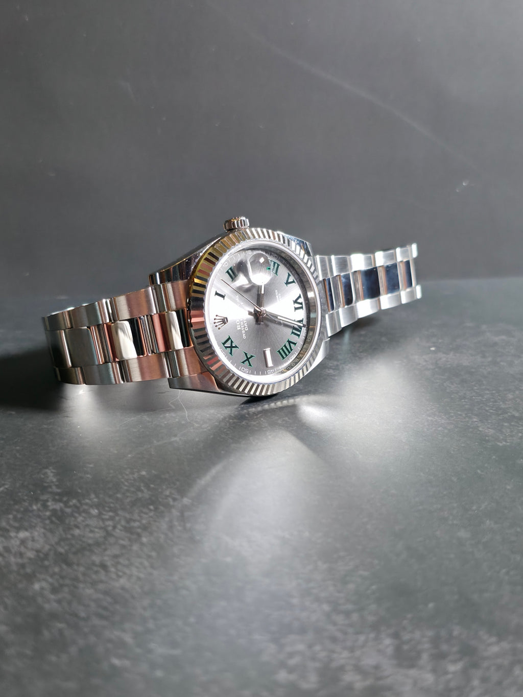 2023 Rolex Datejust 41mm Wimbledon 126334 | Slate Dial | Green Roman Numerals