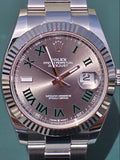 2023 Rolex Datejust 41mm Wimbledon 126334 | Slate Dial | Green Roman Numerals
