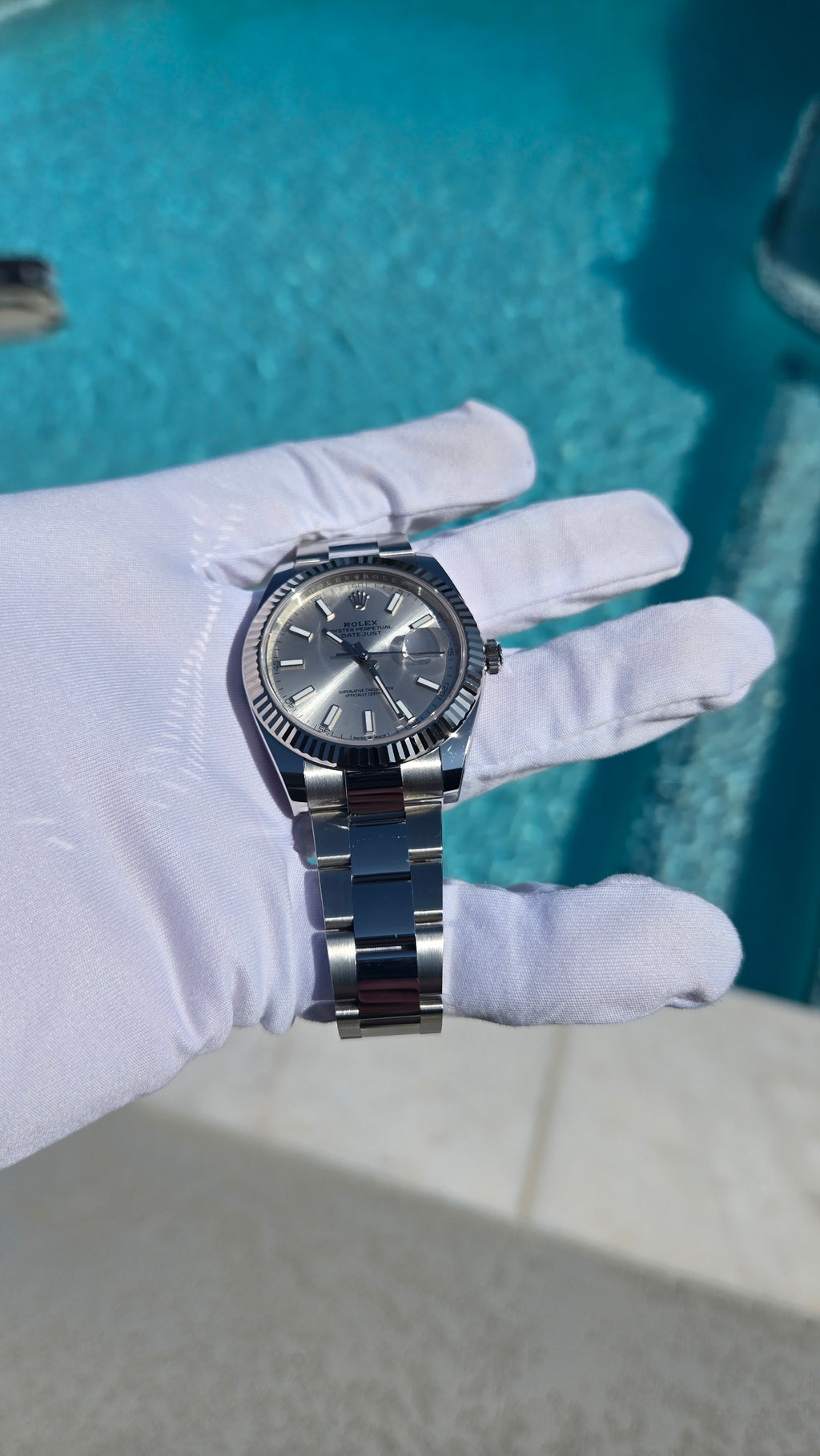 2026 Rolex Datejust 41 — Ref. 126334 | Silver Dial | 18k White Gold Fluted Bezel