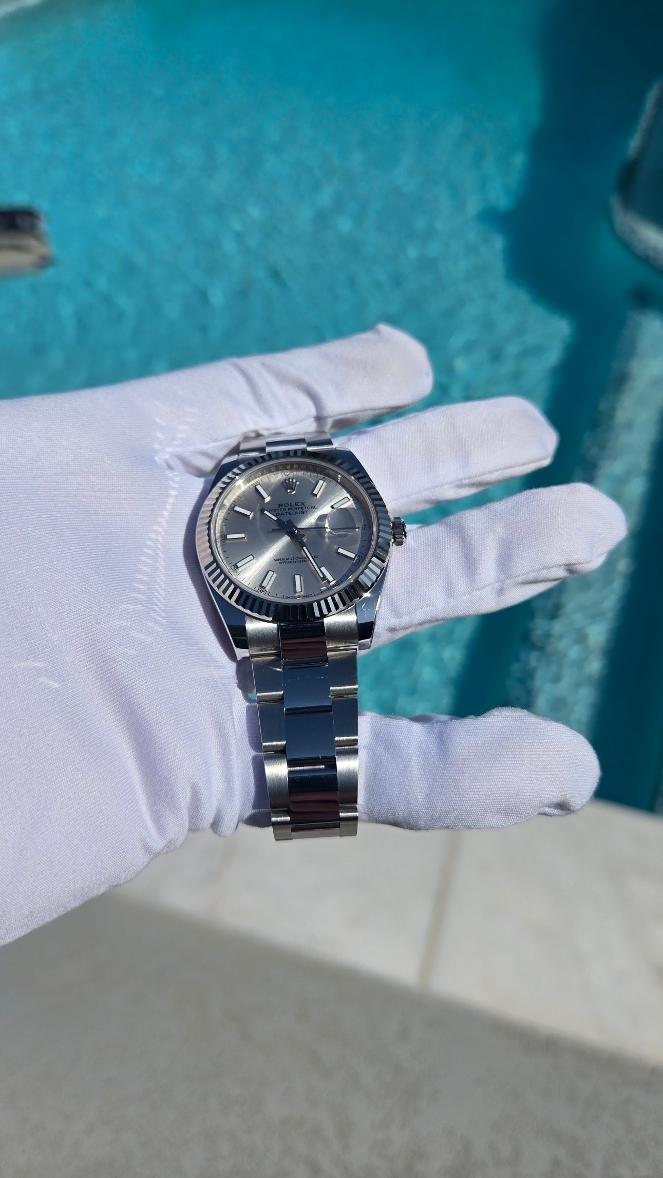 2026 Rolex Datejust 41 — Ref. 126334 | Silver Dial | 18k White Gold Fluted Bezel