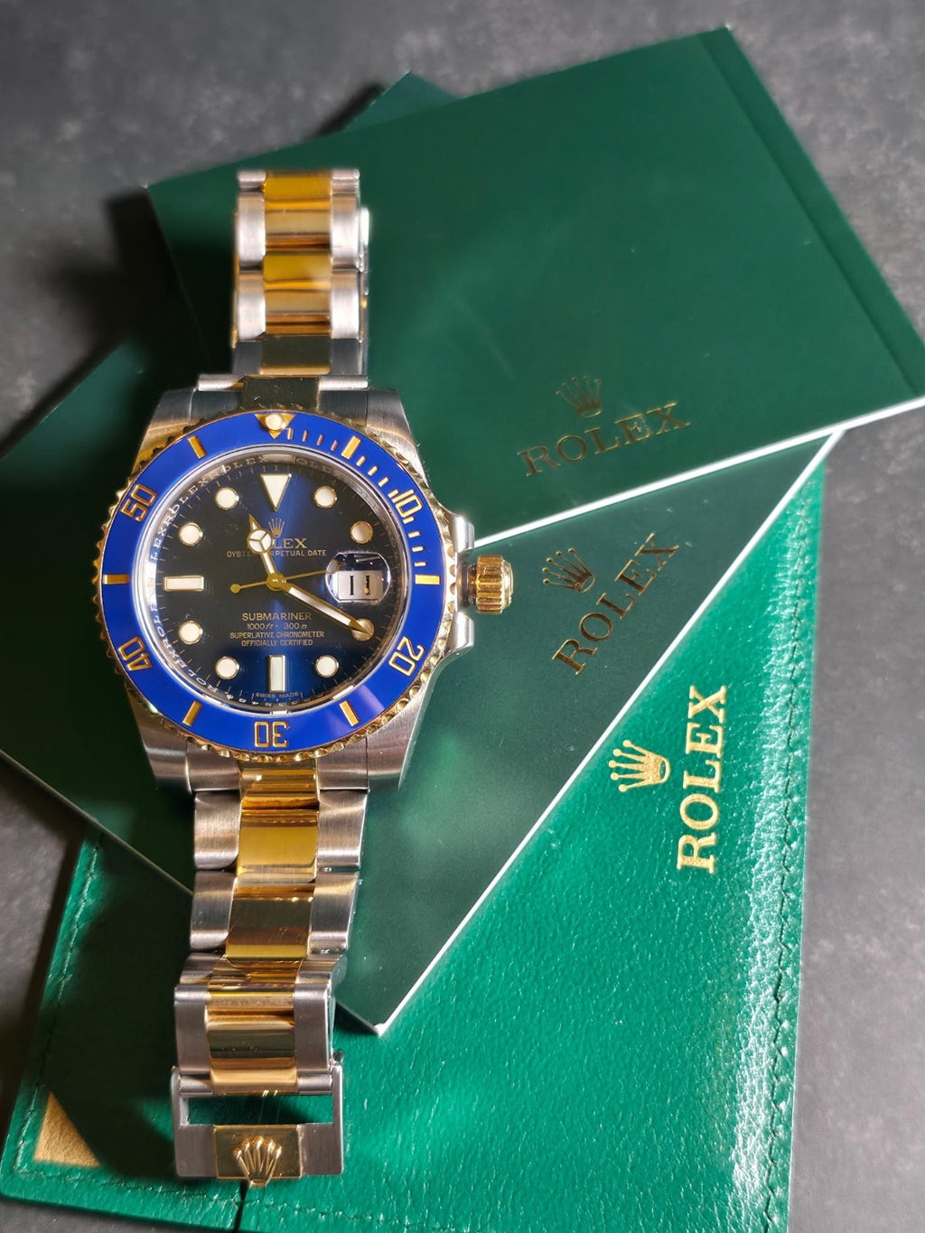 2016 Rolex Submariner Date "Bluesy" — Ref. 116613LB / Excellent Condition