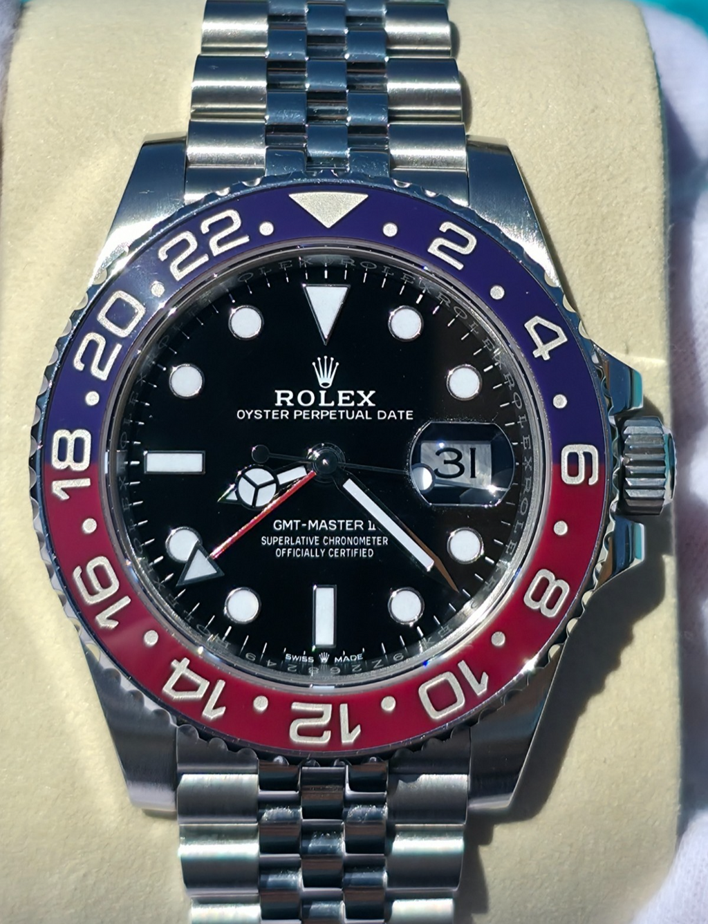 Rolex GMT-Master II "Pepsi" 126710BLRO — 2018 (Complete Set) — Jubilee Brace