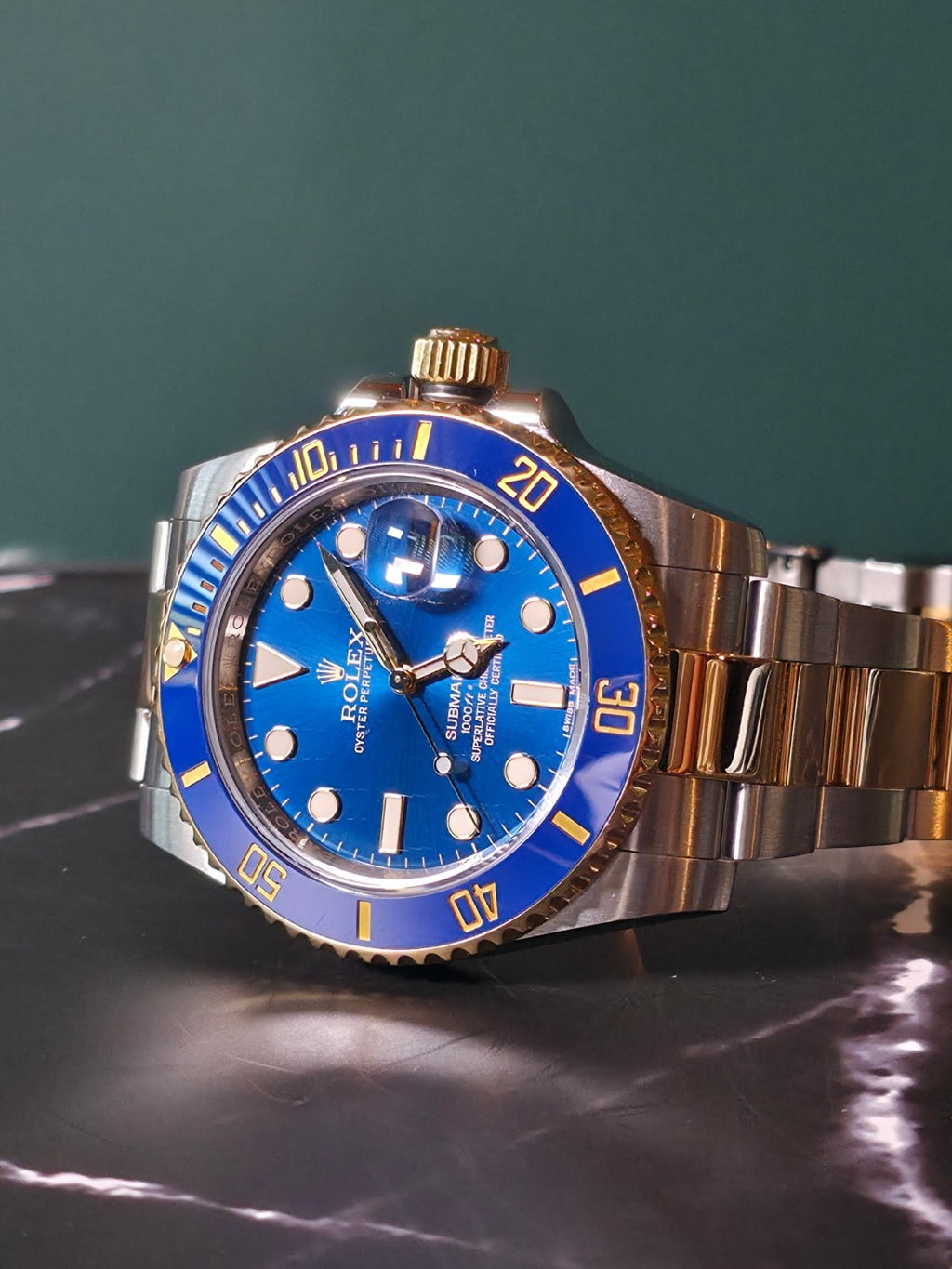 2016 Rolex Submariner Date "Bluesy" — Ref. 116613LB / Excellent Condition