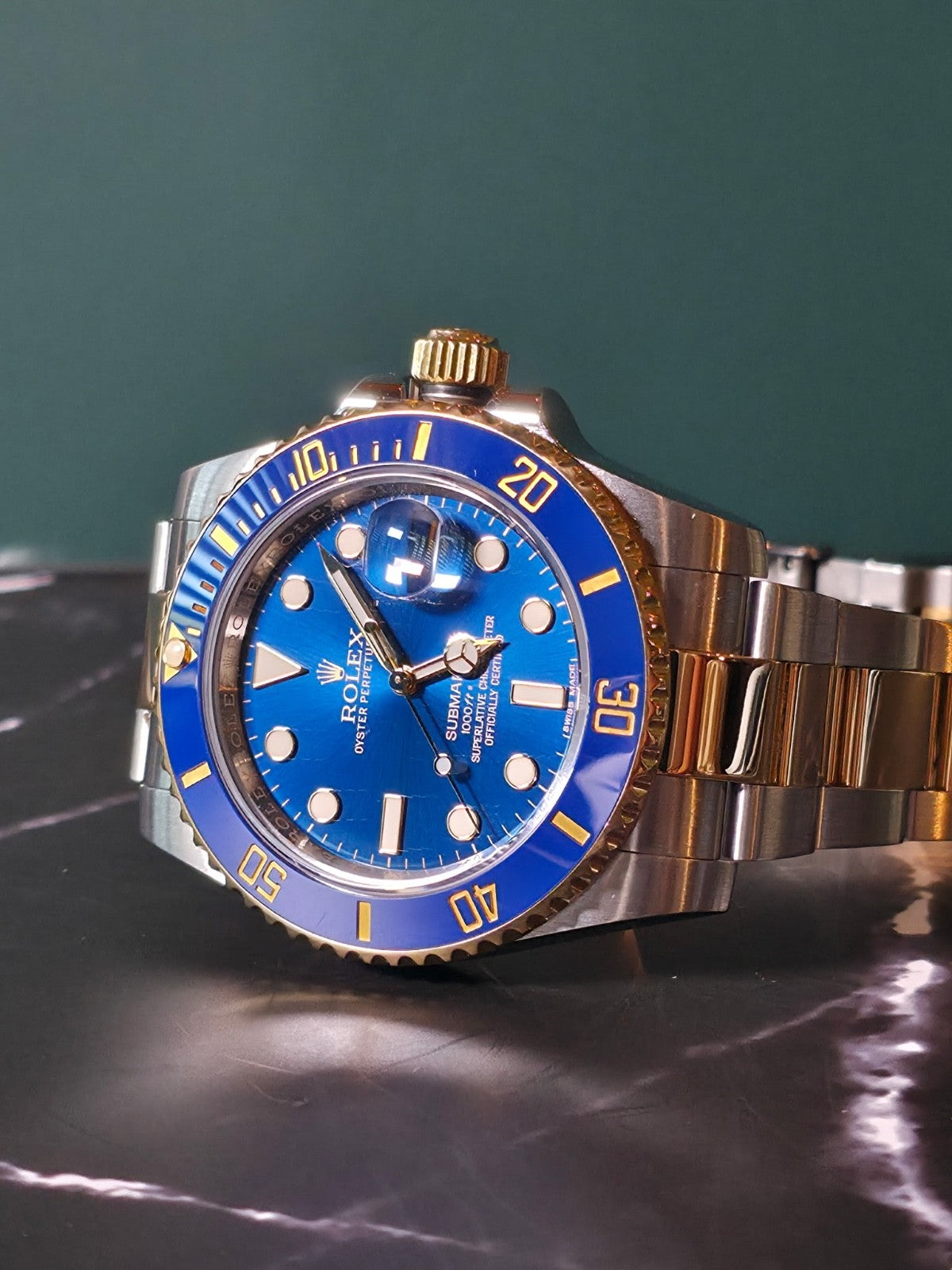 2016 Rolex Submariner Date "Bluesy" — Ref. 116613LB / Excellent Condition