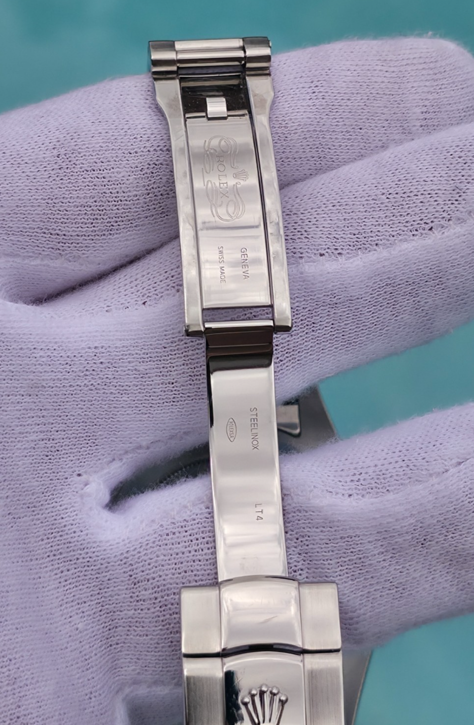 Rolex Datejust II 116334 41mm White Stick Dial 18K White Gold Fluted Bezel