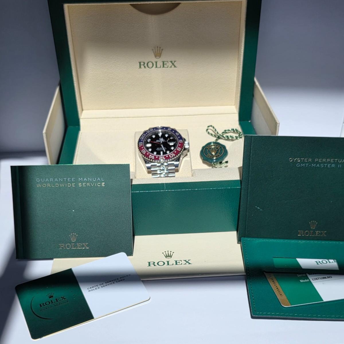 Rolex GMT-Master II "Pepsi" 126710BLRO — 2018 (Complete Set) — Jubilee Brace