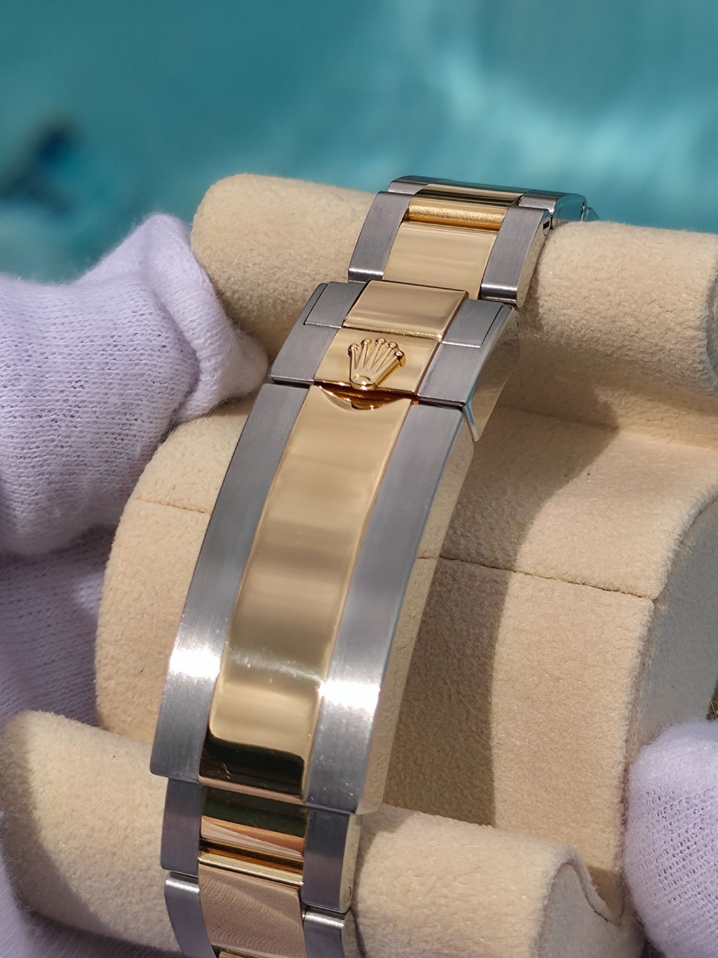 Rolex Submariner 116613LB "Bluesy" Silver/Gold Oyster Bracelet - March 2019