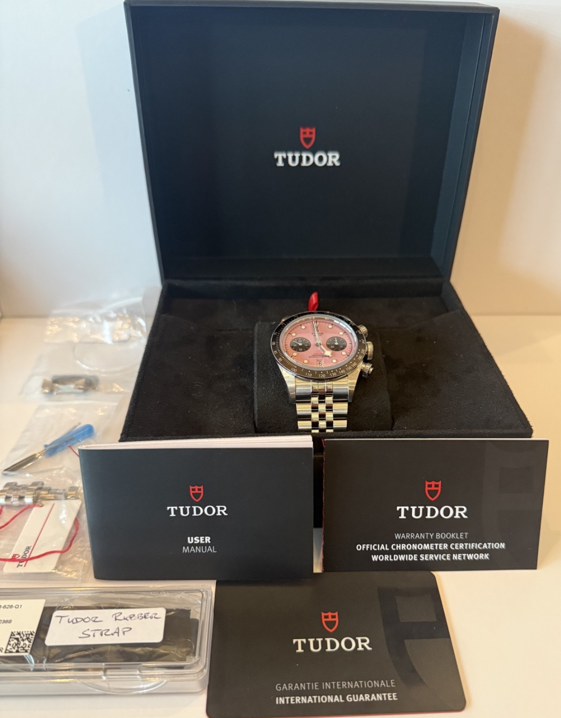 2025 Tudor Black Bay Chrono 79360N Flamingo Pink Dial Steel with Box and Papers