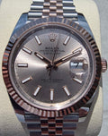 2026 UNWORN Rolex Datejust 126331 Rose and Silver Jubilee w/ Rose Gold Bezel