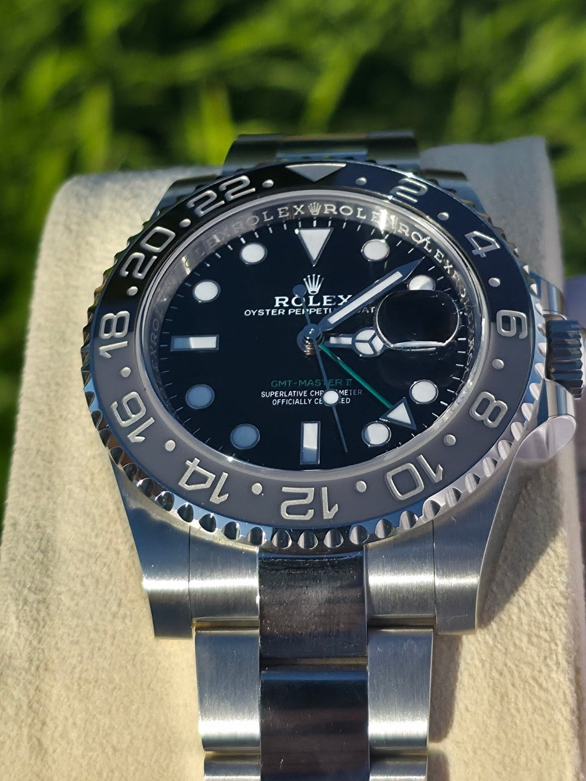 Rolex GMT-Master II "Bruce Wayne" — Ref. 126710GRNR | 2026 | Brand New & Unworn