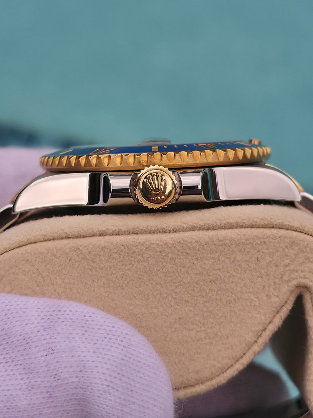 Rolex Submariner 116613LB "Bluesy" Silver/Gold Oyster Bracelet - March 2019