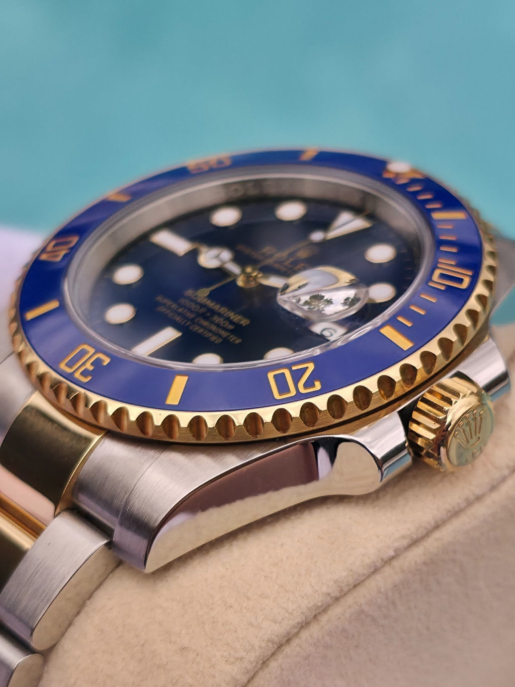 Rolex Submariner 116613LB "Bluesy" Silver/Gold Oyster Bracelet - March 2019