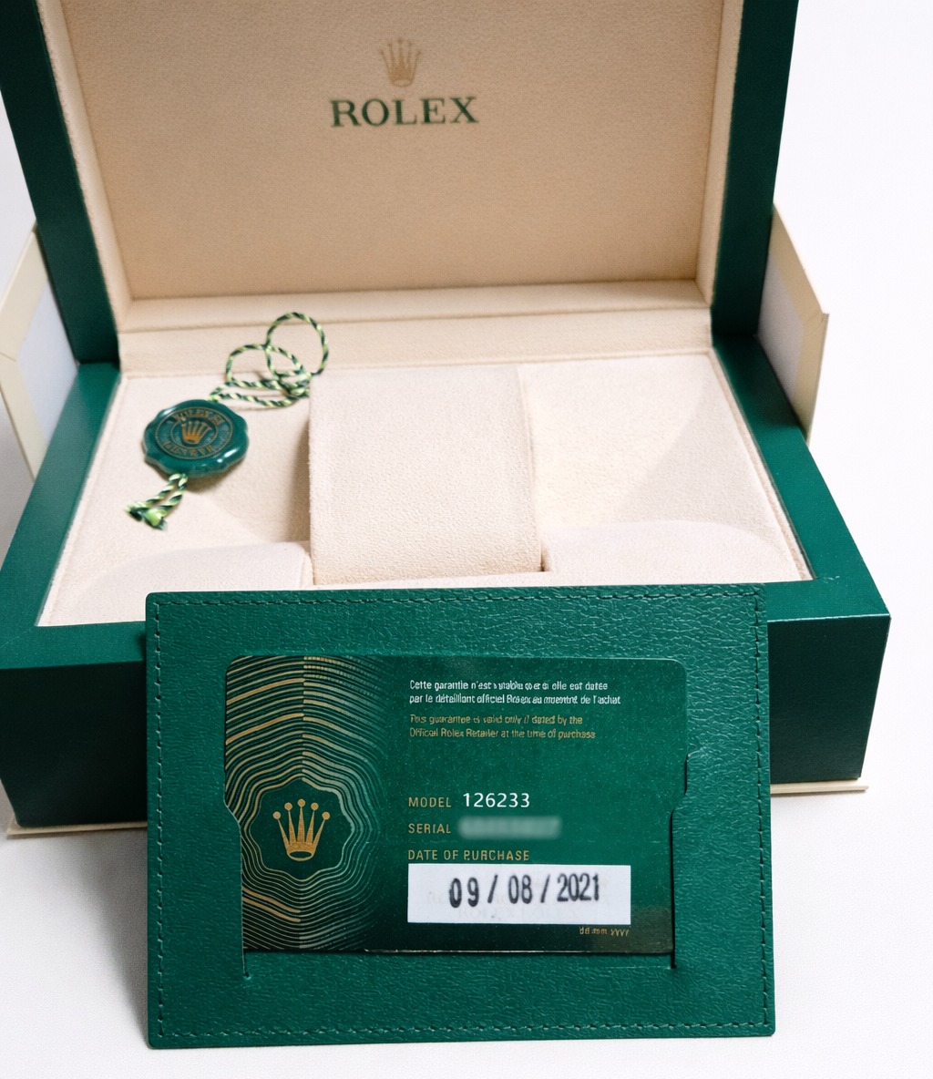 Rolex Datejust 36 — Ref. 126233 | 2021 | "Palm Motif" Champagne Dial