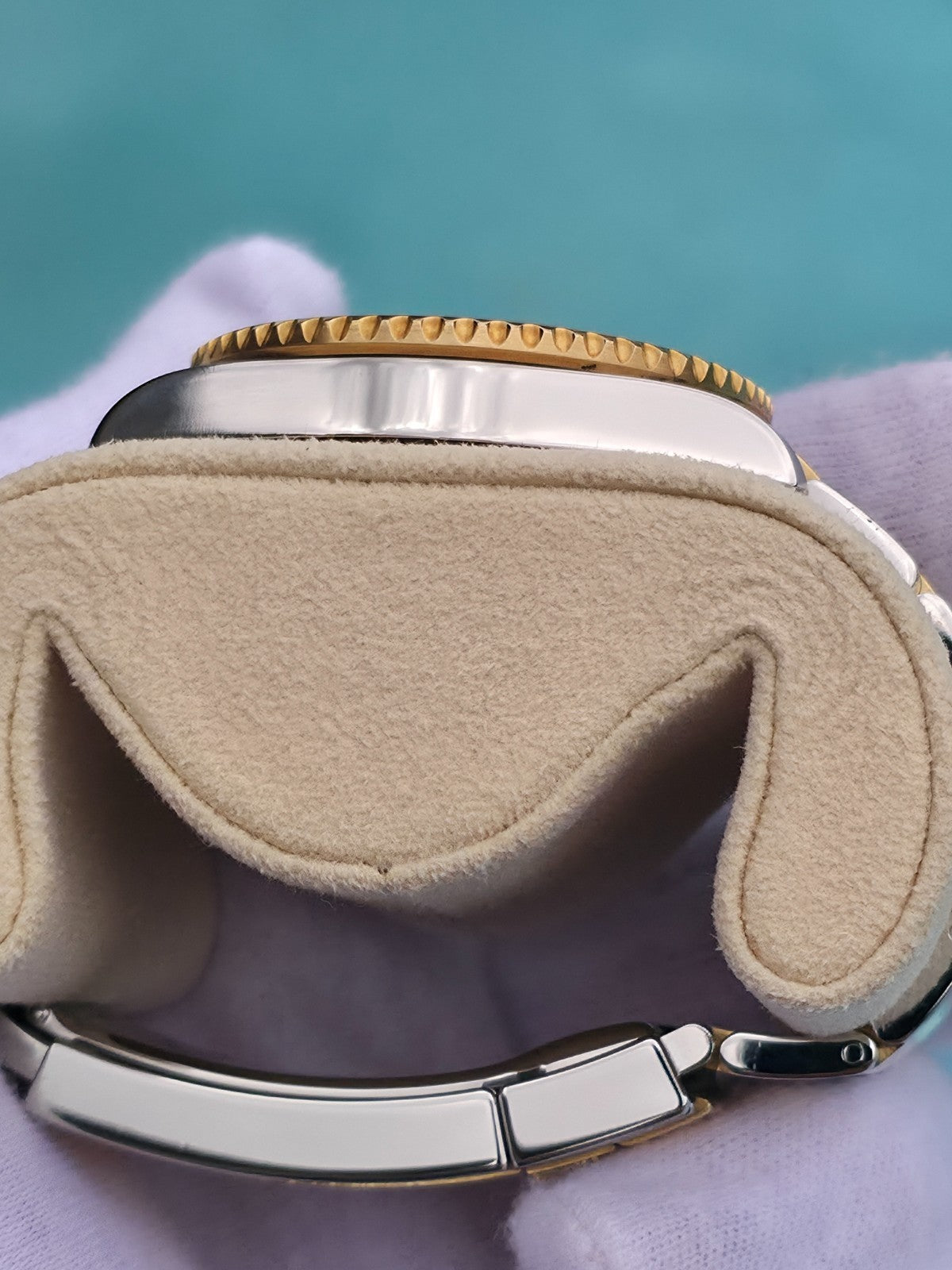 Rolex Submariner 116613LB "Bluesy" Silver/Gold Oyster Bracelet - March 2019
