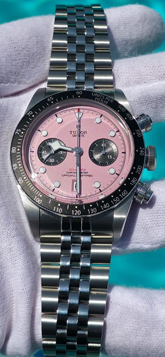 2025 Tudor Black Bay Chrono 79360N Flamingo Pink Dial Steel with Box and Papers