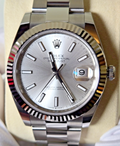 2026 Rolex Datejust 41 — Ref. 126334 | Silver Dial | 18k White Gold Fluted Bezel