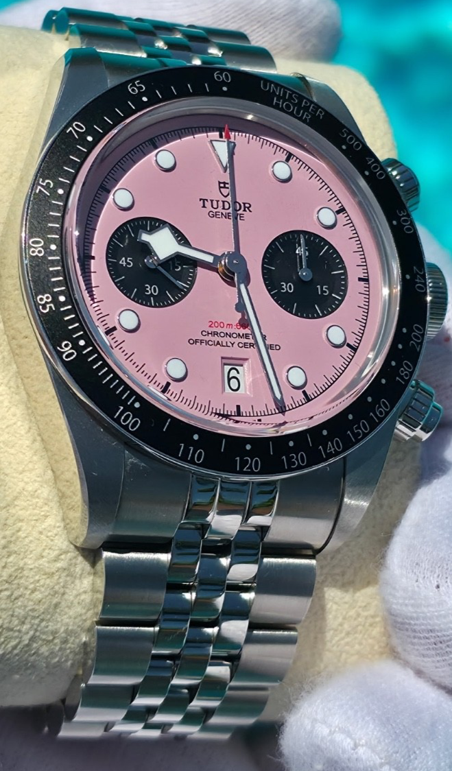2025 Tudor Black Bay Chrono 79360N Flamingo Pink Dial Steel with Box and Papers