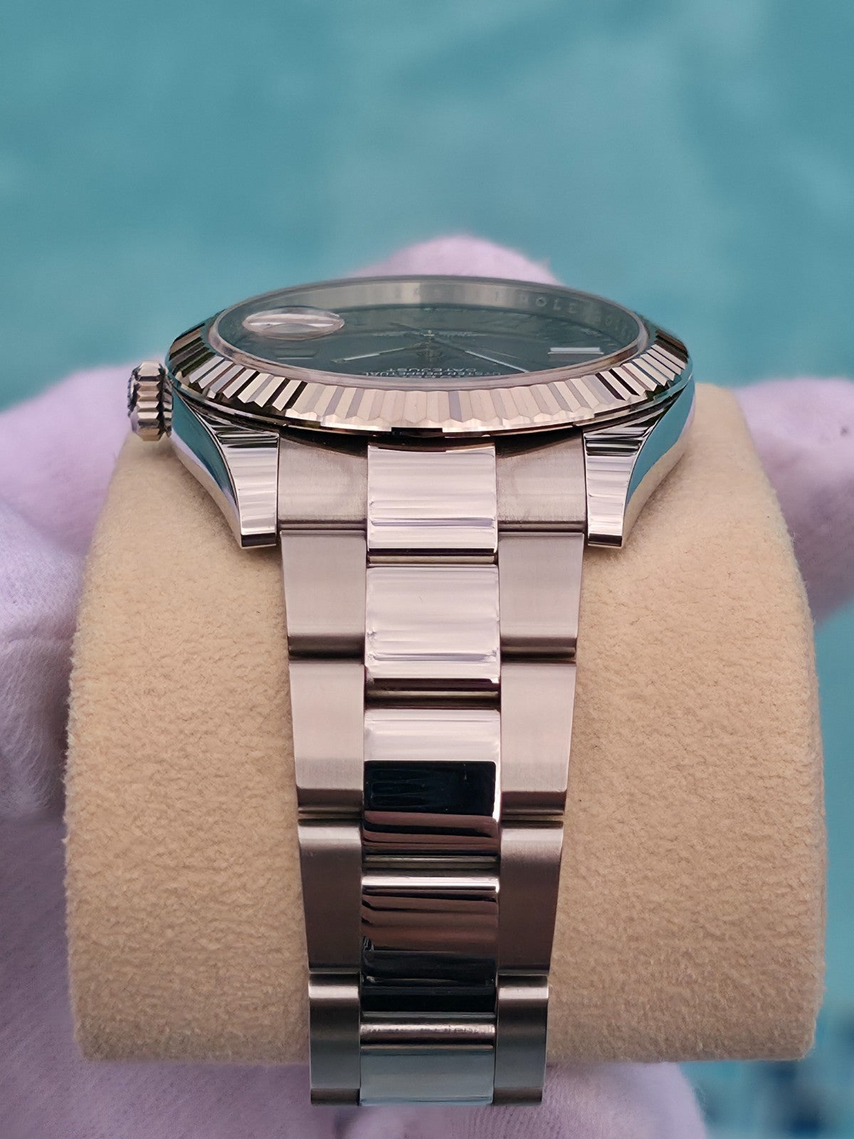 2023 Rolex Datejust 41mm Wimbledon 126334 | Slate Dial | Green Roman Numerals