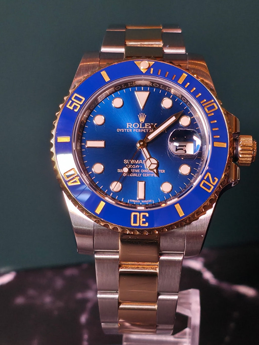 2016 Rolex Submariner Date "Bluesy" — Ref. 116613LB / Excellent Condition