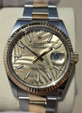 Rolex Datejust 36 — Ref. 126233 | 2021 | "Palm Motif" Champagne Dial