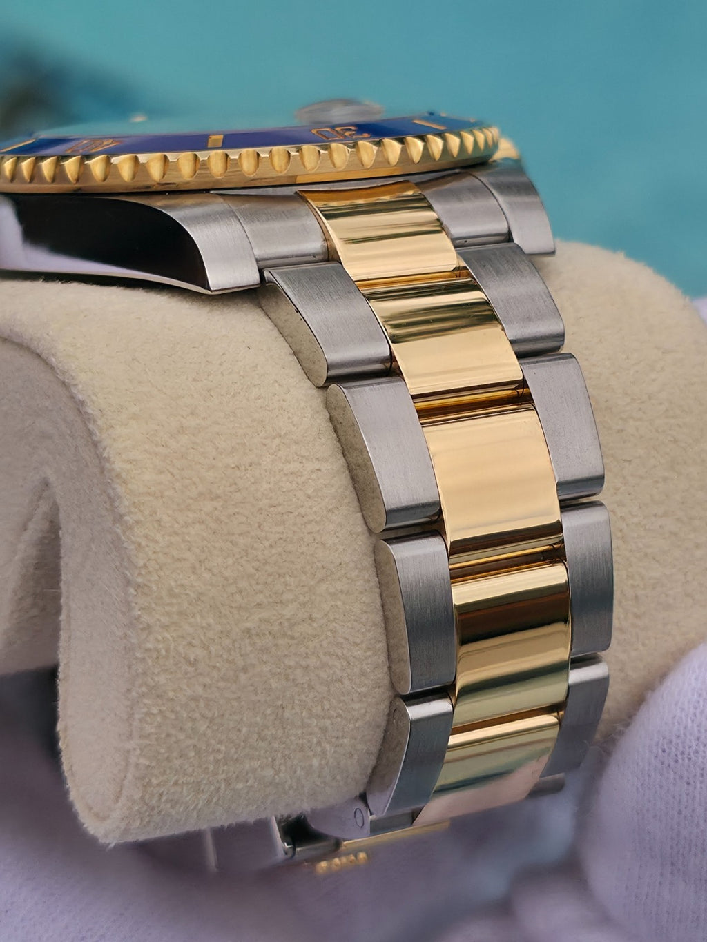 Rolex Submariner 116613LB "Bluesy" Silver/Gold Oyster Bracelet - March 2019