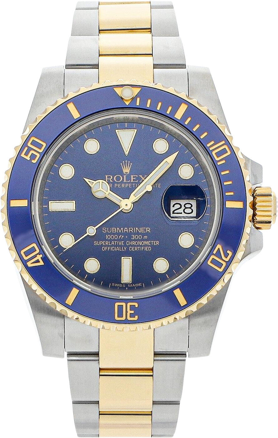 2016 Rolex Submariner Date "Bluesy" — Ref. 116613LB / Excellent Condition